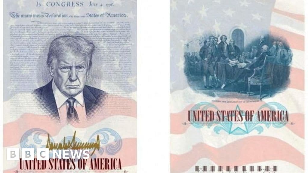 Trump's face to feature on commemorative US passports