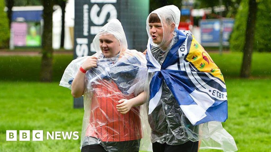 Rain fails to dampen spirits as TRNSMT festival becomes World Cup fan zone