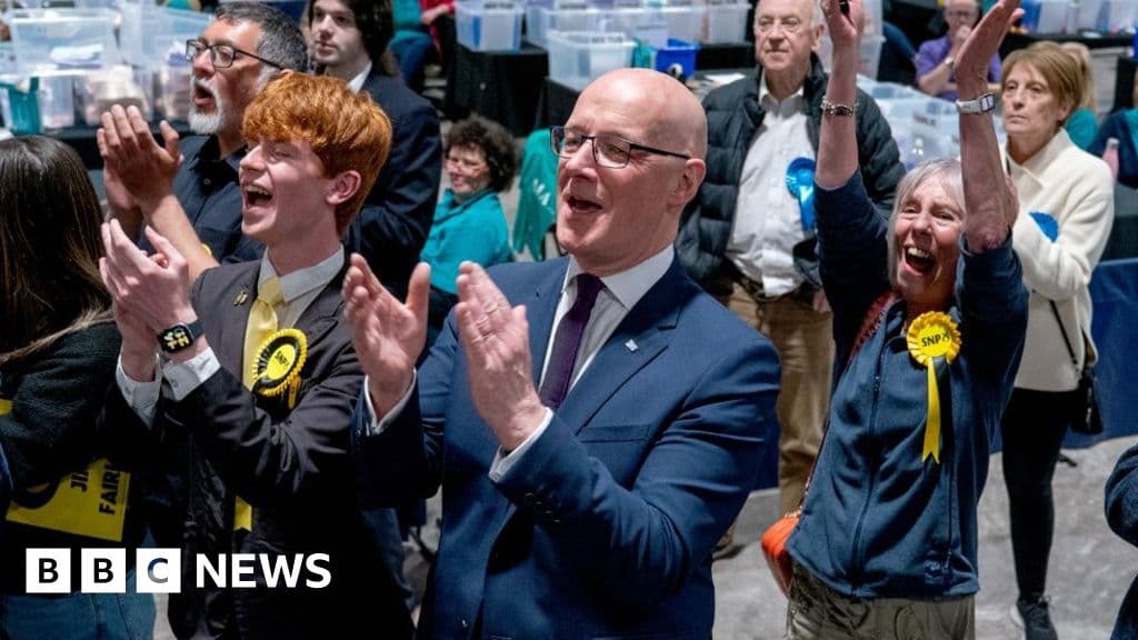 SNP wins Scottish election as Reform and Labour tie for second