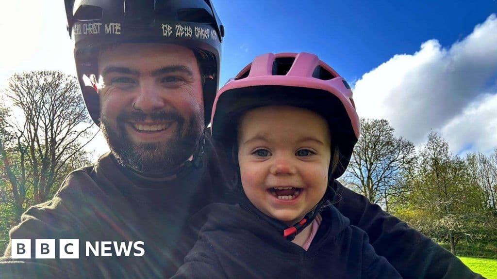 The father and daughter bike ride videos melting hearts online
