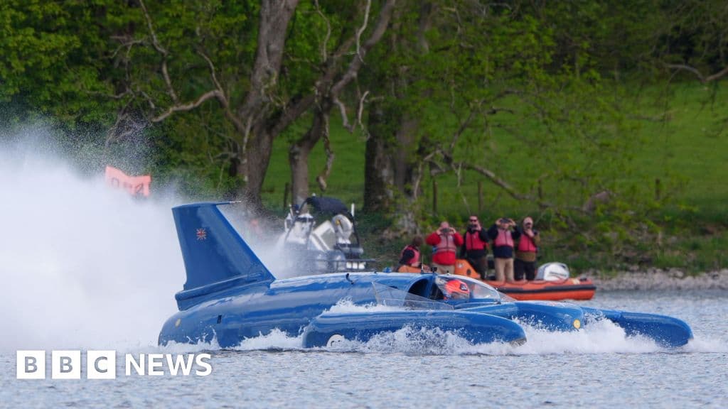 Campbell's Bluebird back on Coniston Water almost 60 years after fatal record attempt