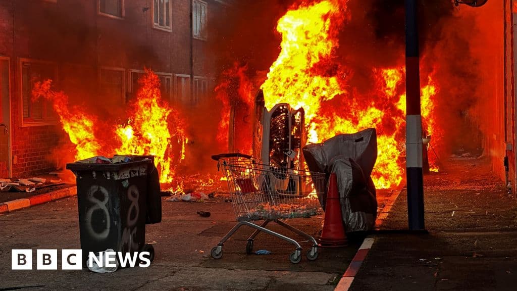 Violence erupts in Belfast as man charged over knife attack