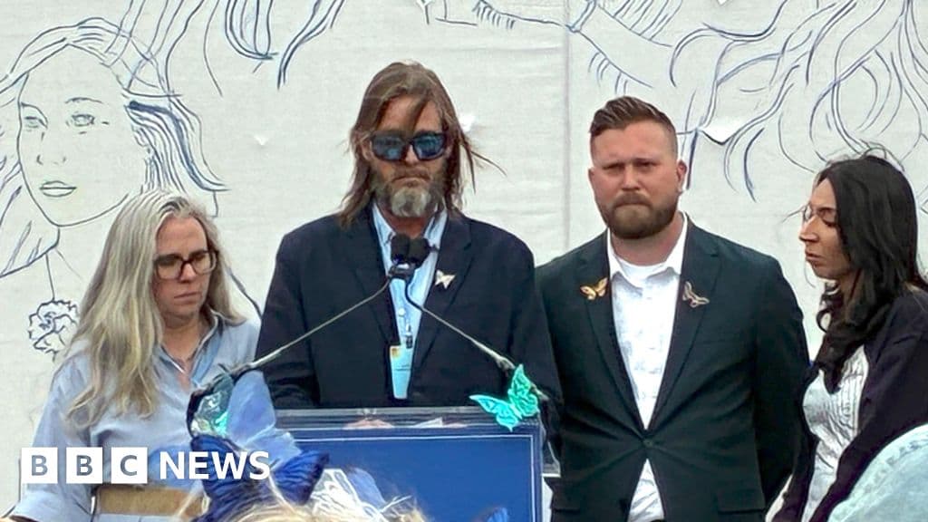 Giuffre family hold anniversary vigil ahead of King's US visit