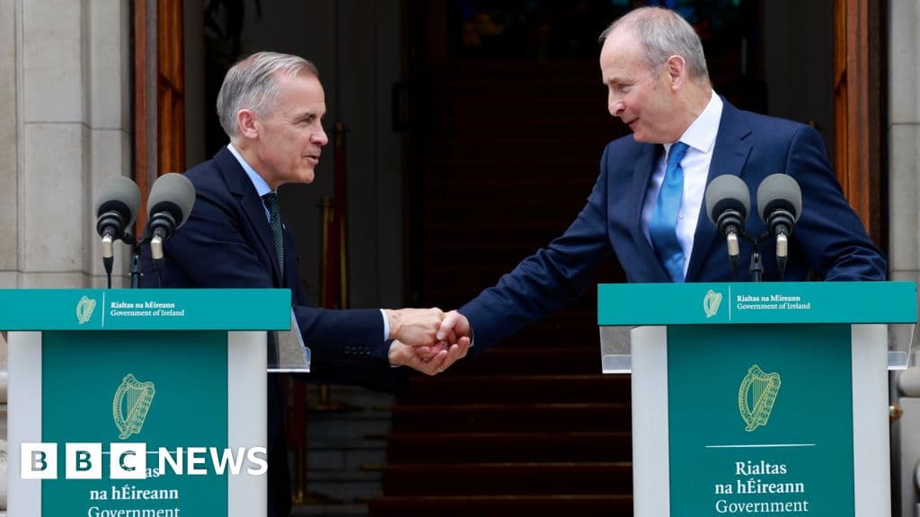 Canadian Prime Minister Mark Carney 'back home' on two-day visit to Ireland