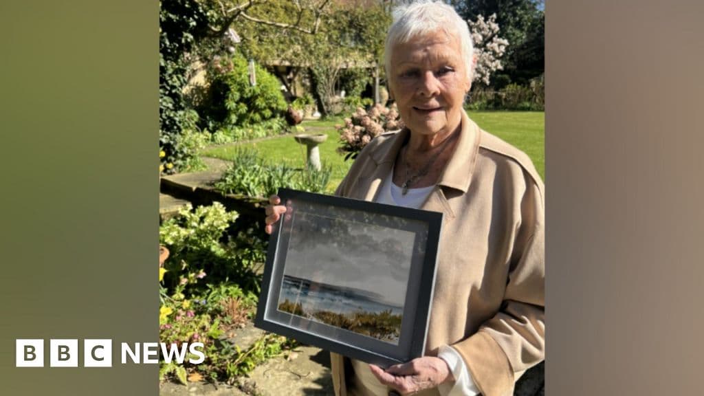 Painting by Dame Judi Dench raises thousands for charity