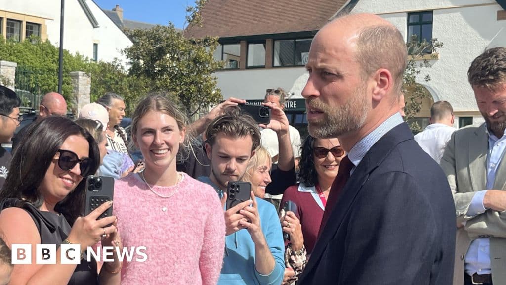 Prince William visits newly built Cornish suburb