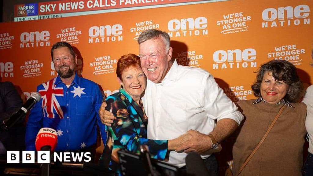 Australia's right-wing One Nation party scores historic parliamentary win
