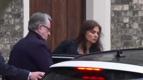 Peter Mandelson being arrested