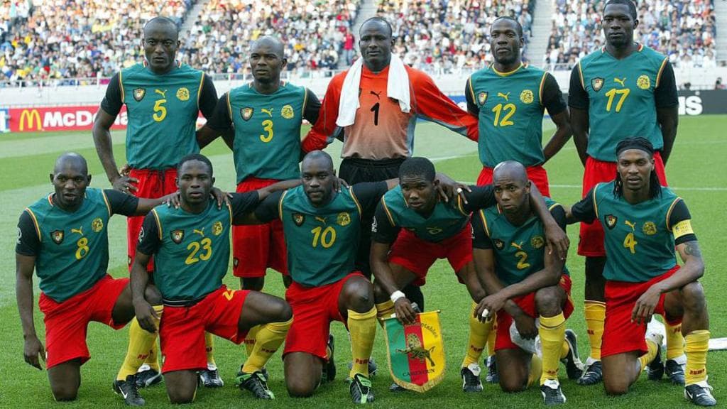 Cameroon World Cup team photo 2002