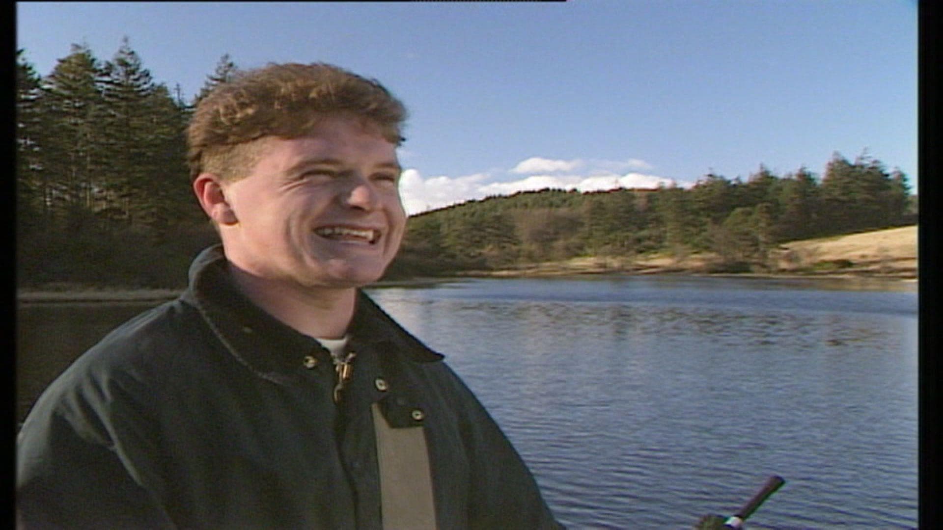 A picture of Paul Gascoigne fishing