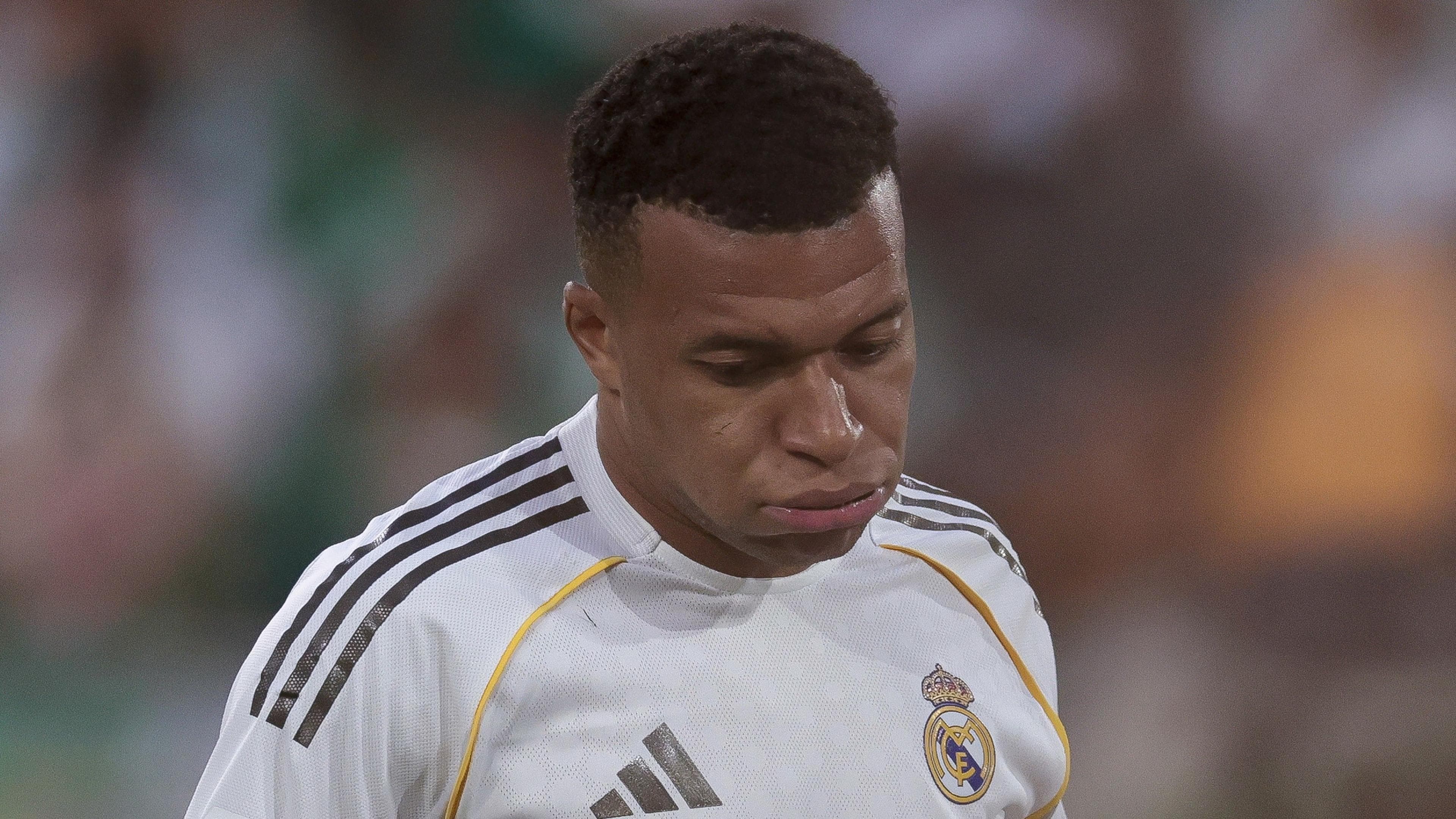Real Madrid striker Kylian Mbappe