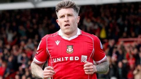 Wrexham's Josh Windass celebrates