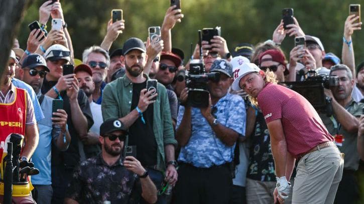 Cameron Smith tees off at the LIV Adelaide event