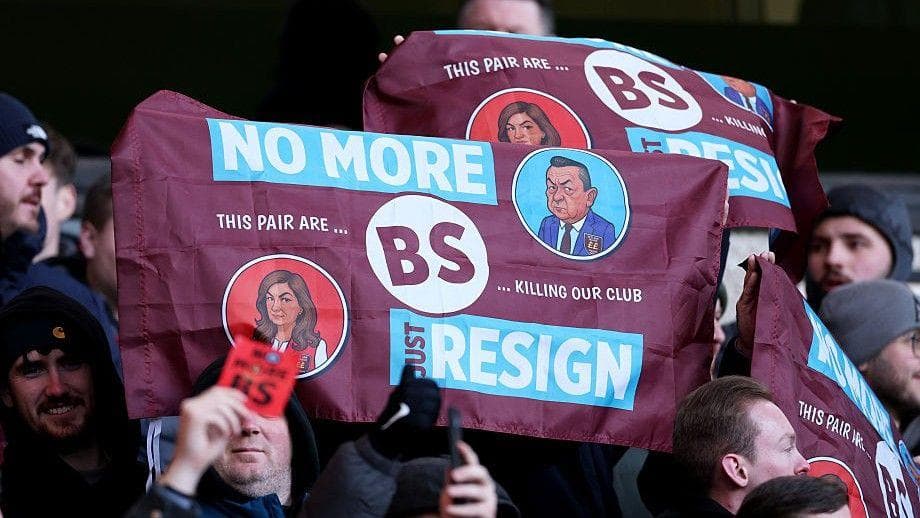 West Ham owner David Sullivan and former vice-chair Karren Brady have been the subject of widespread fan protest