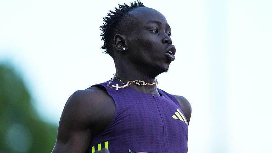 Gout Gout in action at the Diamond League