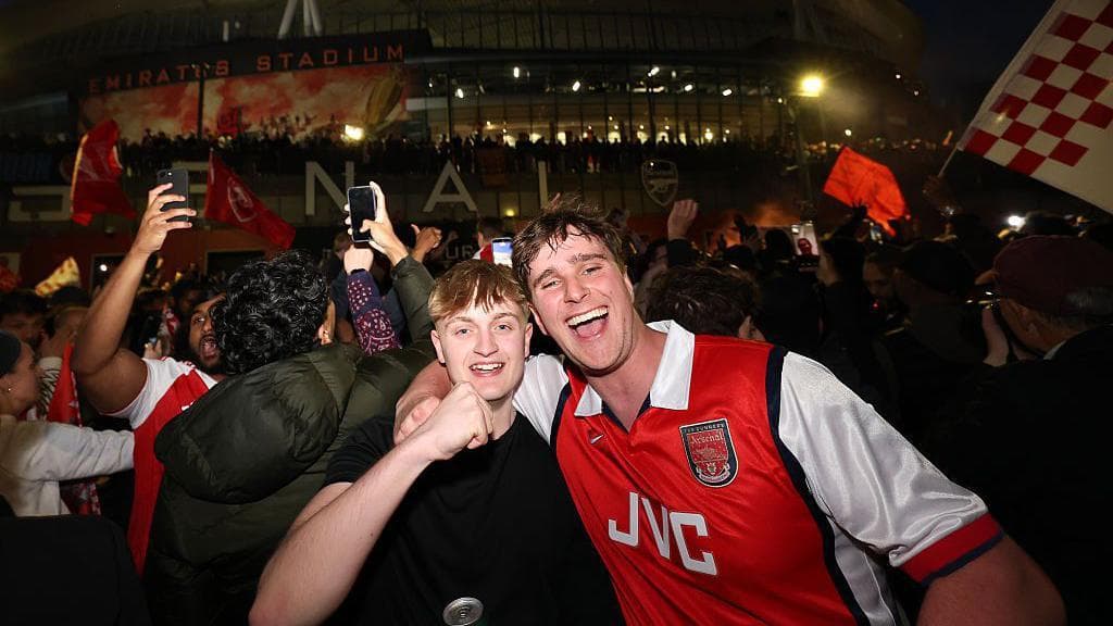 Twenty-two years in the making - how Arsenal celebrated title win
