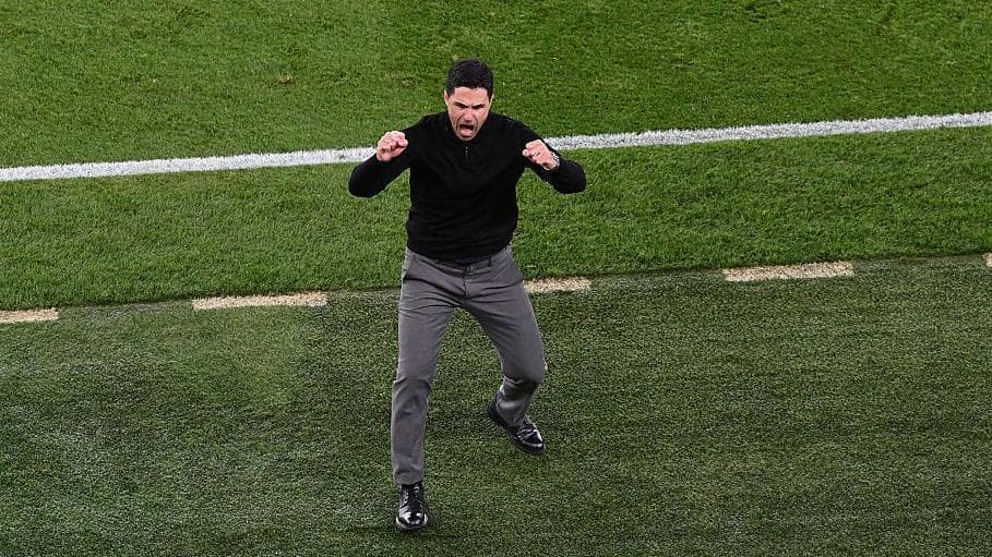 Arteta told of title win by crying son - while having barbecue