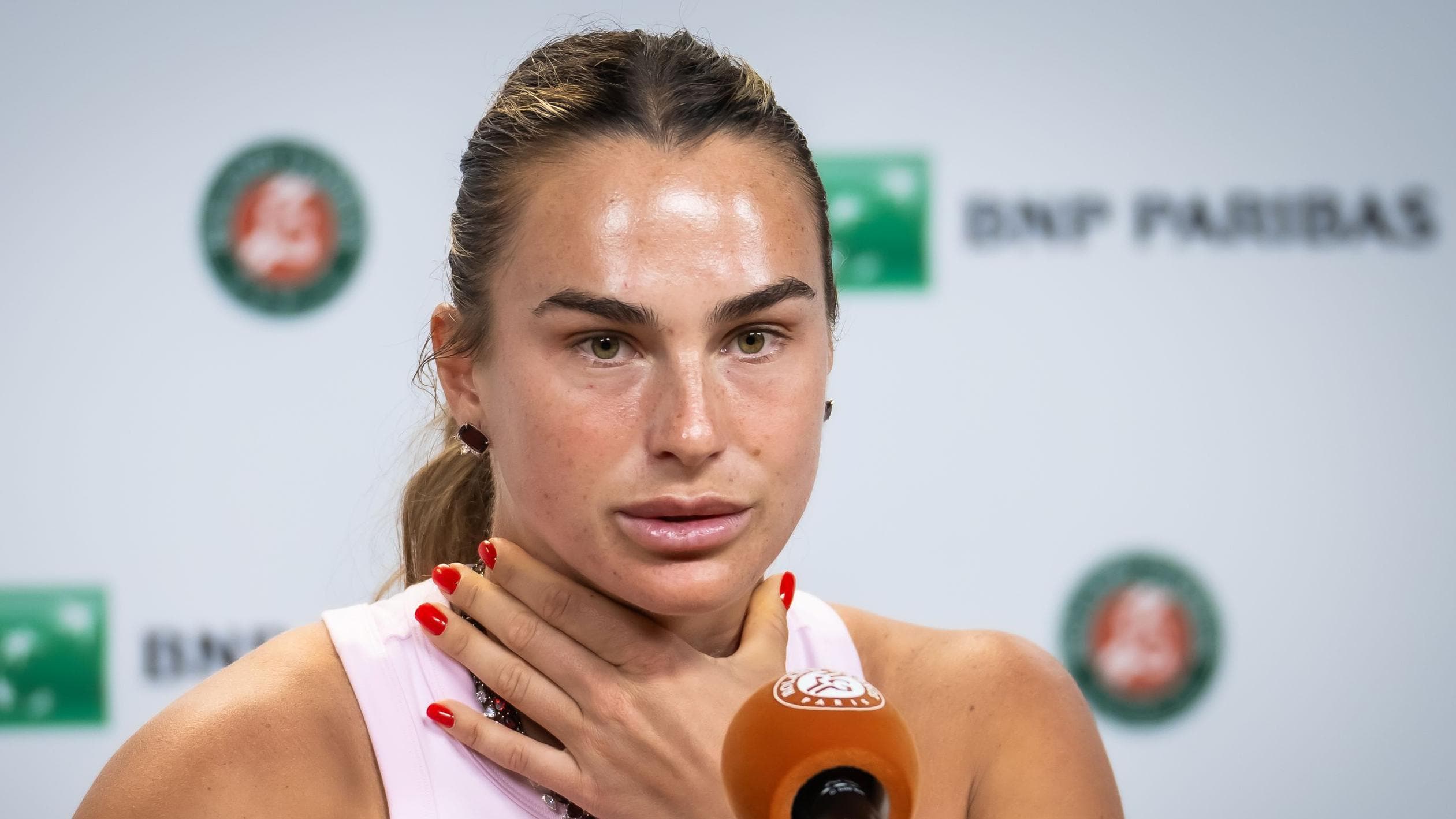 Sabalenka cuts news conference short as top French Open players protest prize money