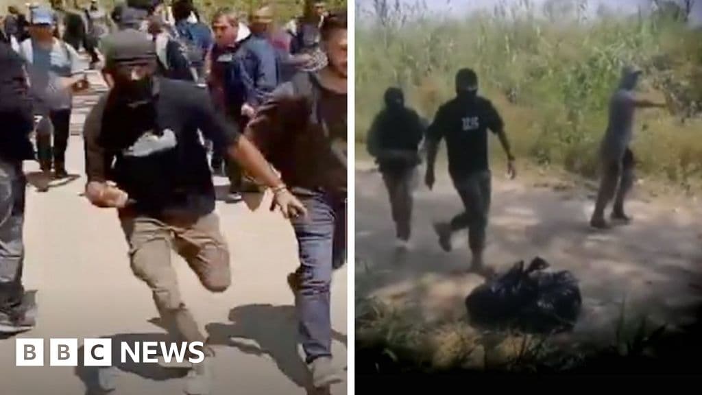 Greek police using masked migrants to forcibly push other migrants back across border